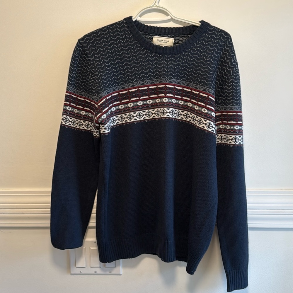 Frank and Oak Winter Crew Neck Holiday Sweater